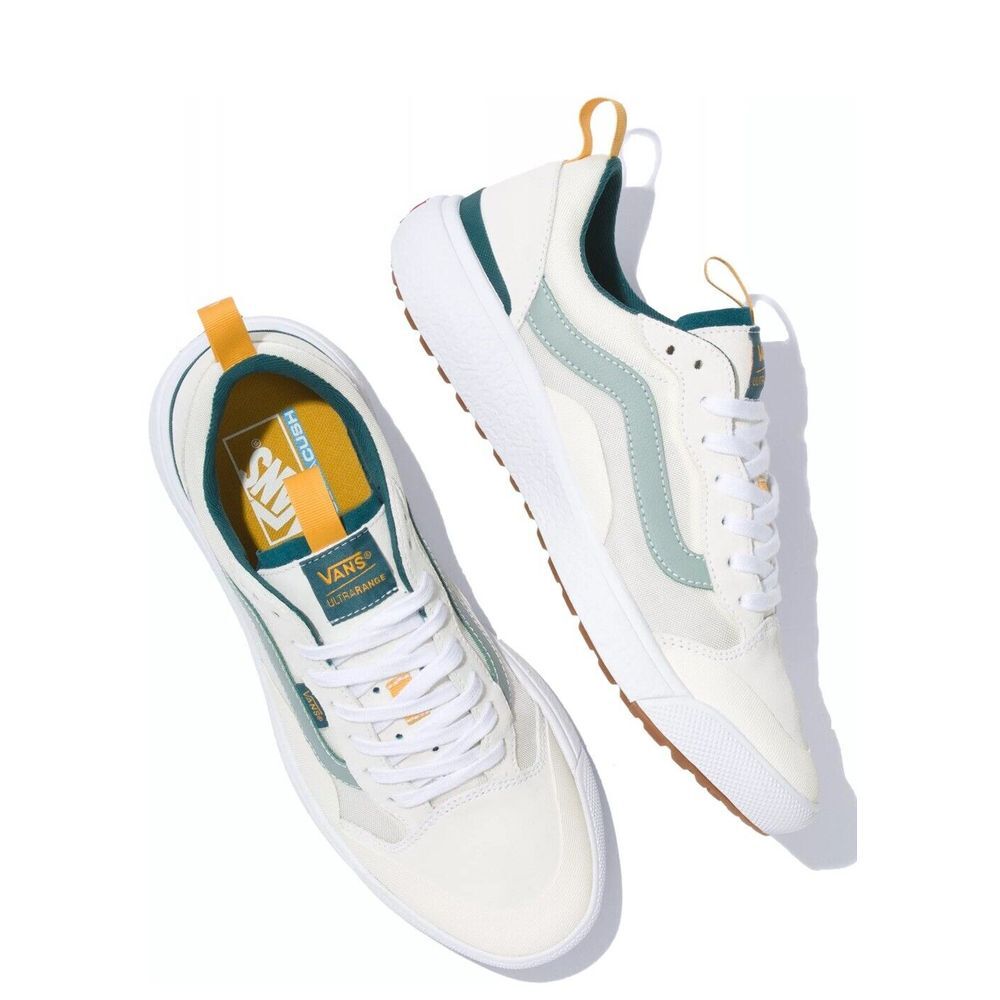 Vans Ultrarange EXO Sneakers White/Green/Marshmallow Shoes Women5 Men's3.5
